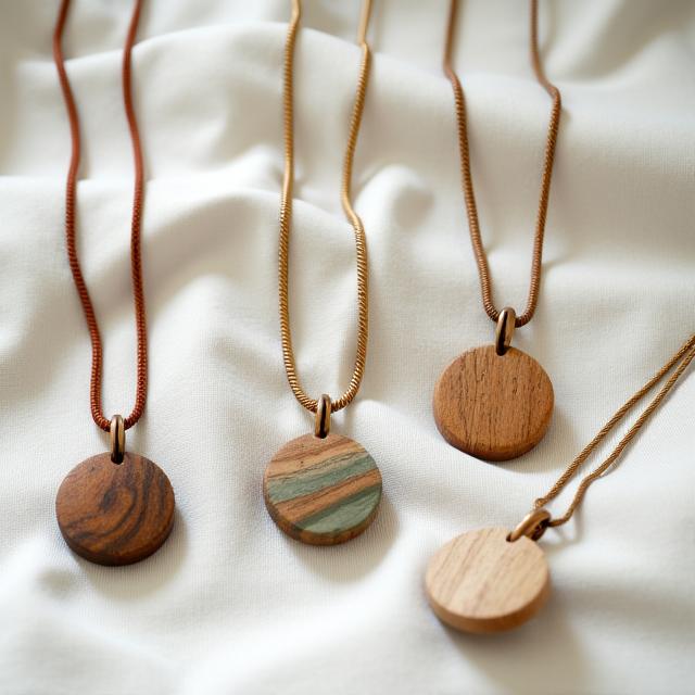 Collane eco-sostenibili in legno